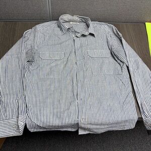 The Utility Shirt in Blue Stripe